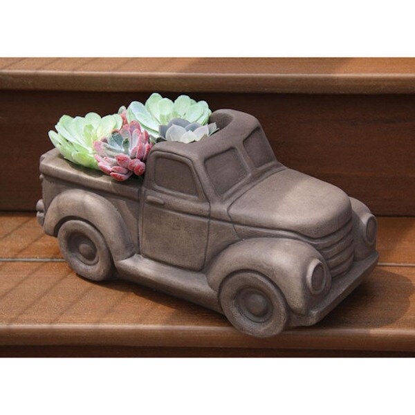 Pick Up Truck Planter Cement Small